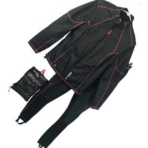 FREEZE OUT! THERMAL JACKET, PANTS, FOOTIES & MASK HEAT RETENTIVE SET! SIZE L/S